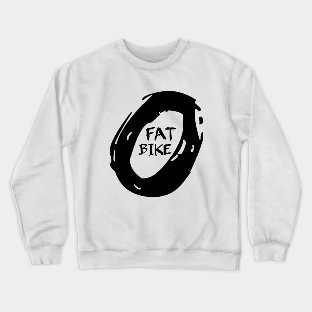 Fat Bike Crewneck Sweatshirt by mailboxdisco